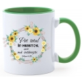 Cana personalizata color green,  Pot totul...